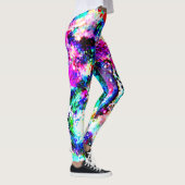 Crazy Psychedelic Kleuren, Kleurrijke Vrouwen Legg Leggings (Rechts)