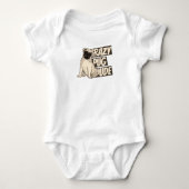 Crazy Pug Dude Romper (Voorkant)