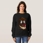 Crazy Pug Lady Classic T-Shirt 209 (Voorkant volledig)