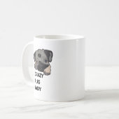 Crazy Pug Lady Koffiemok (Voorkant links)