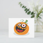 Crazy-Pumpkin Briefkaart (Staand voorkant)