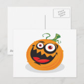 Crazy-Pumpkin Briefkaart (Voorkant / Achterkant)