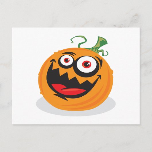 Crazy-Pumpkin Briefkaart (Voorkant)