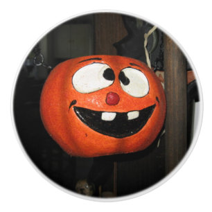Crazy Pumpkin Keramische Knop