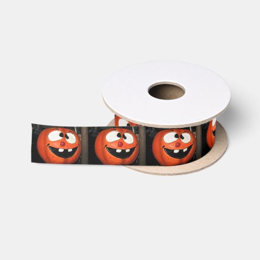 Crazy Pumpkin Satijnen Lint (Spoel)