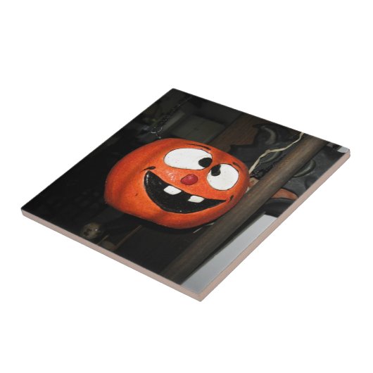 Crazy Pumpkin Tegeltje (Zijkant)