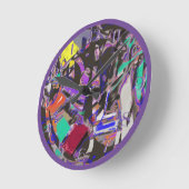Crazy Purples Breakout Backward Clock Breakout Ronde Klok (Hoek)