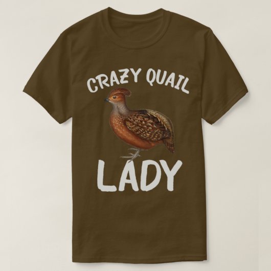 Crazy Quail Lady T-shirt (Design voorkant)