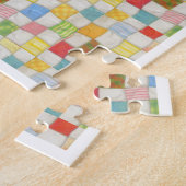CRAZY QUILT 11x14 Grote Stukken Puzzel - Wit (Zijkant)