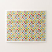 CRAZY QUILT 11x14 Grote Stukken Puzzel - Wit (Horizontaal)