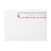 CRAZY QUILT 1 "x7.25" echt brede labels (Achterkant)