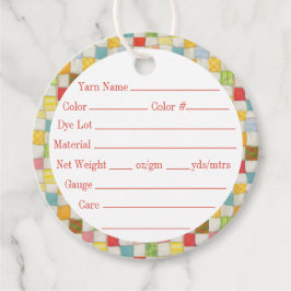 CRAZY QUILT 2" Ronde garen Labels