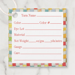 CRAZY QUILT 2" vierkante garen Labels