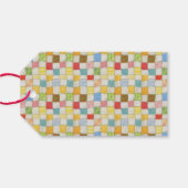 CRAZY QUILT 3.5 "x2" garen Labels Cadeaulabel (Achterkant Horizontaal)