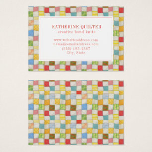 CRAZY QUILT 3.5x2.5 Visitekaartje