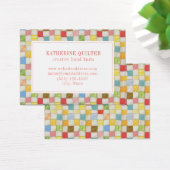 CRAZY QUILT 3.5x2.5 Visitekaartje (Bureau)