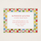 CRAZY QUILT 3.5x2.5 Visitekaartje (Voorkant)