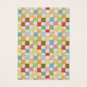 CRAZY QUILT 3.5x2.5 Visitekaartje III (Achterkant)