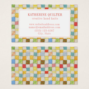 CRAZY QUILT 3.5x2 Visitekaartje