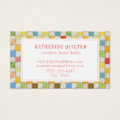 CRAZY QUILT 3.5x2 Visitekaartje (Voorkant)
