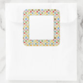 CRAZY QUILT 3" vierkante mat Stickers (Tas)