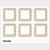 CRAZY QUILT 3" vierkante mat Stickers (Vel)