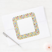 CRAZY QUILT 3" vierkante mat Stickers (Envelop)