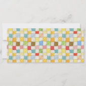 CRAZY QUILT 4x9 Vlakke kaart / Wit / Horizontaal (Voorkant)