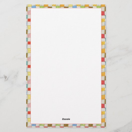 CRAZY QUILT 5.5x8.5 Papier (Achterkant)