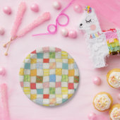 CRAZY QUILT 7" Ronde papieren Borden Bordje (Feest)