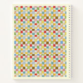 CRAZY QUILT 8.5x11 Notitieboek + Tekst Geel (Achterkant)