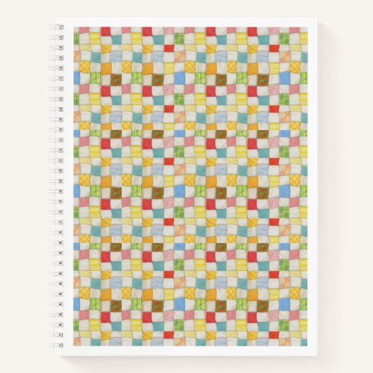 CRAZY QUILT 8.5x11 spiraal Notitieboek (Voorkant)