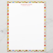 CRAZY QUILT 8.5x11 Zakelijk Briefpapier (Voorkant)