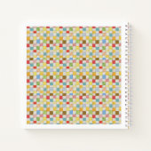 CRAZY QUILT 8.5x8.5 Spiraalvormig Notitieboek (Achterkant)