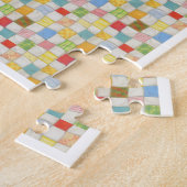 CRAZY QUILT 8x10 Puzzel - Wit (Zijkant)