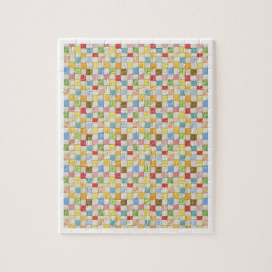 CRAZY QUILT 8x10 Puzzel - Wit (Verticaal)