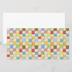 CRAZY QUILT 8x4 Platte kaart / Horizontaal