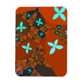 Crazy Quilt Abstract Fractal Design Magneet (Verticaal)