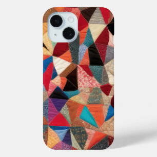 Crazy Quilt Abstract Pattern iPhone 15 Case