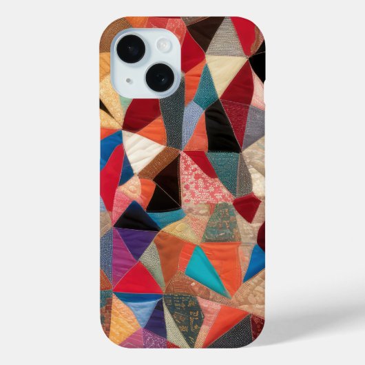 Crazy Quilt Abstract Pattern Case-Mate iPhone Case (Achterkant)