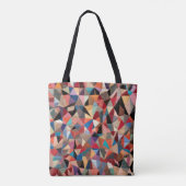 Crazy Quilt Abstract Pattern Tote Bag (Achterkant)