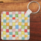 CRAZY QUILT Aluminium Sleutelhanger (Achterkant)