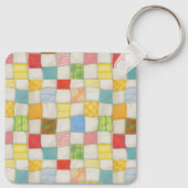 CRAZY QUILT Aluminium Sleutelhanger (Achterkant)
