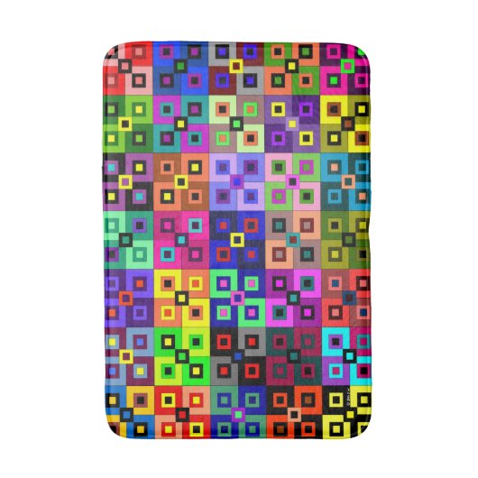 Crazy Quilt Bath Mat (Voorkant Verticaal)
