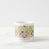 CRAZY QUILT Bedrijfs ID Espressiekopje Espresso Kop (Voorkant)