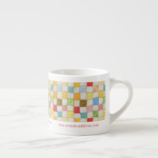 CRAZY QUILT Bedrijfs ID Espressiekopje Espresso Kop (Rechts)