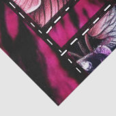 Crazy Quilt Black Cherry Floral Pattern Decoupage Tissuepapier (Detail)