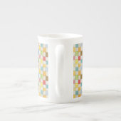 CRAZY QUILT Bone China Mok + Tekst / Roze (Achterkant)