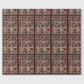 Crazy quilt cadeaupapier (Vlak)