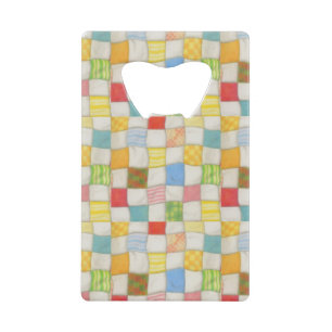 CRAZY QUILT Credit Kaart Fles Open Creditkaart Flessenopener
